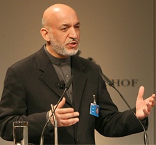 Afghan president Hamid Karzai 